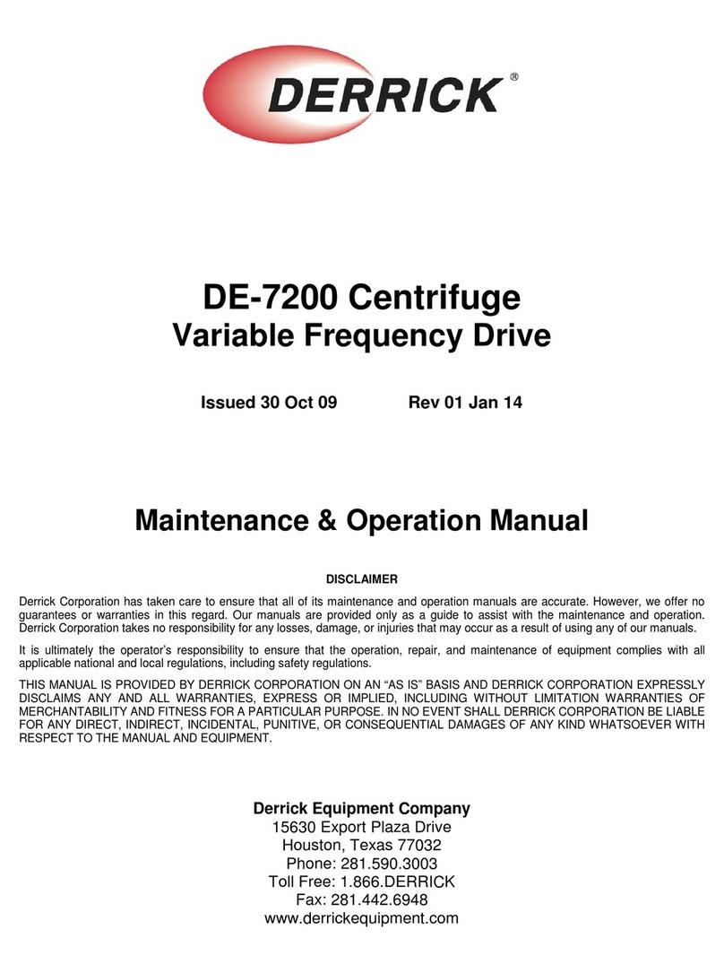 DERRICK DE-7200 Maintenance & Operation Manual DERRICK DE-7200 Maintenance & Operation Manual