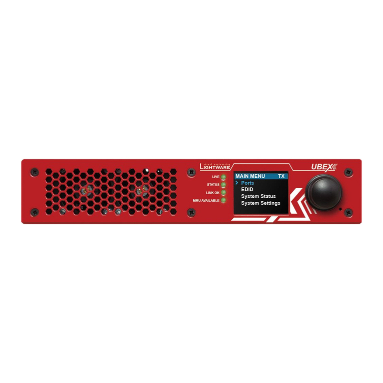 Lightware UBEX-PRO20-HDMI-F100 user manual