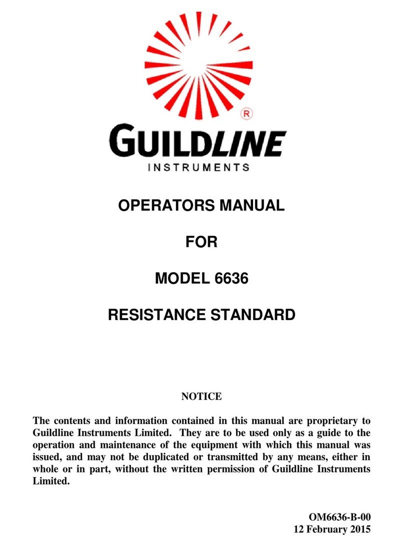 Guildline 6636 Operator's manual