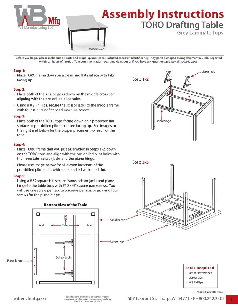 WB Mfg TORO User manual WB Mfg TORO User manual