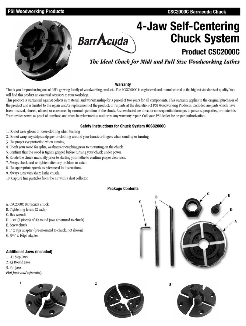 PSI Woodworking Products BarrAcuda CSC2000C quick guide