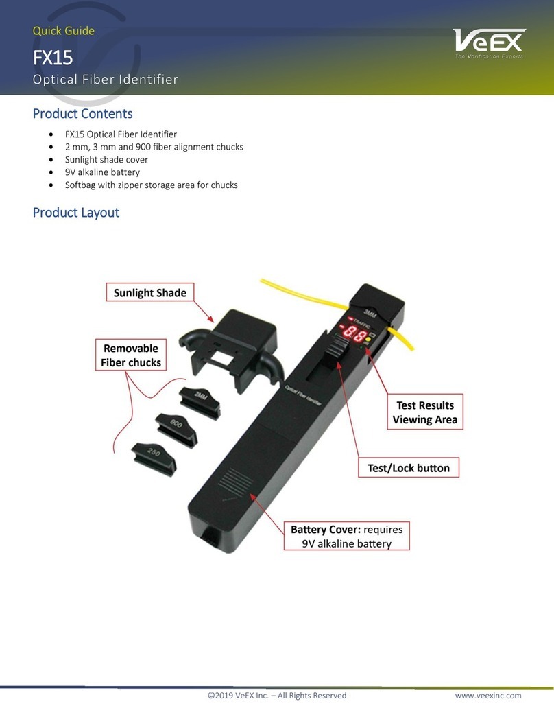 VeEX FX15 User manual
