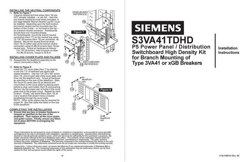 Siemens S3VA41TDHD installation instructions Siemens S3VA41TDHD installation instructions