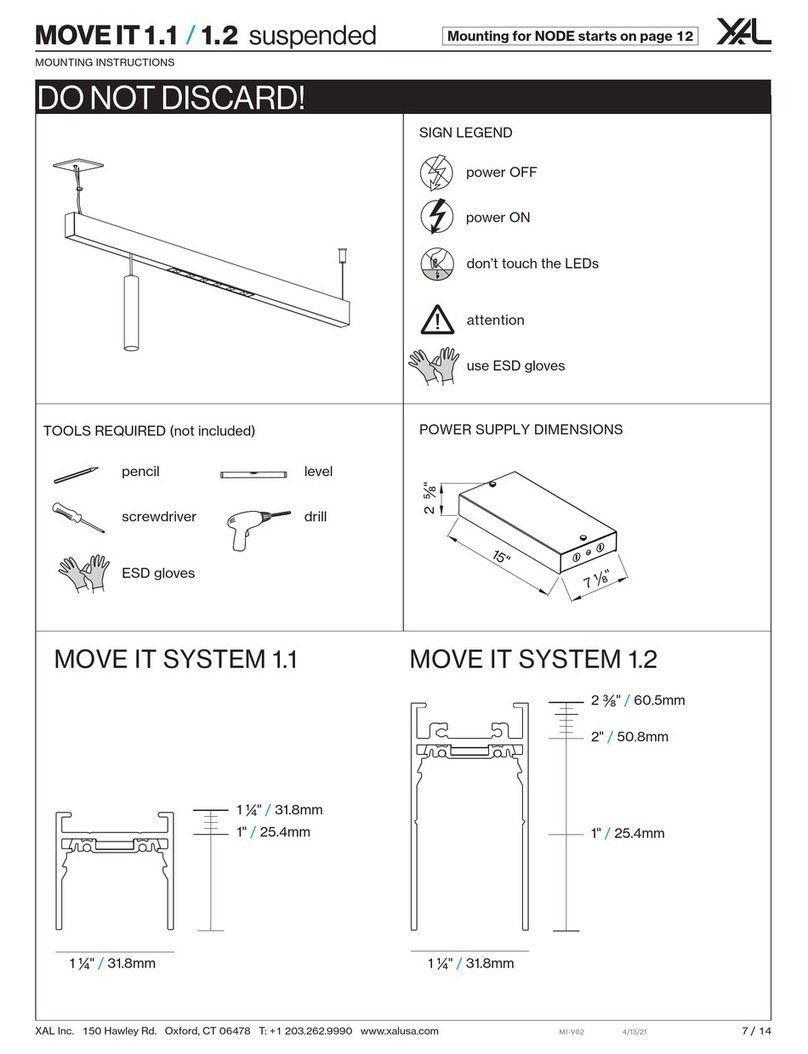 XAL MOVE IT 1.1 Mounting instructions