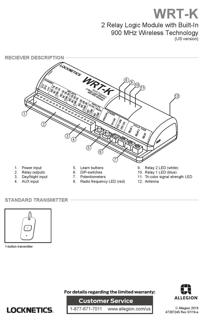 Allegion Locknetics WRT-K user guide