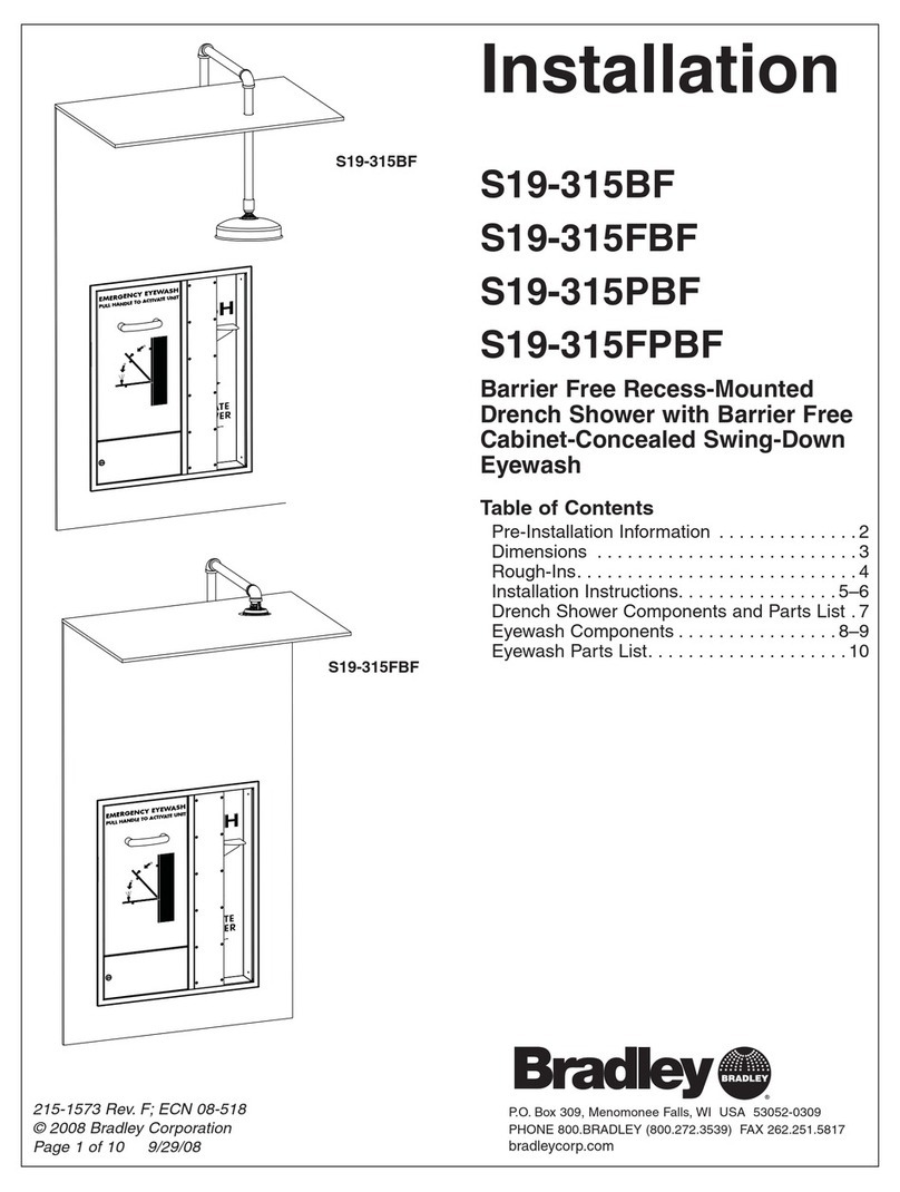 Bradley S19-315BF User manual