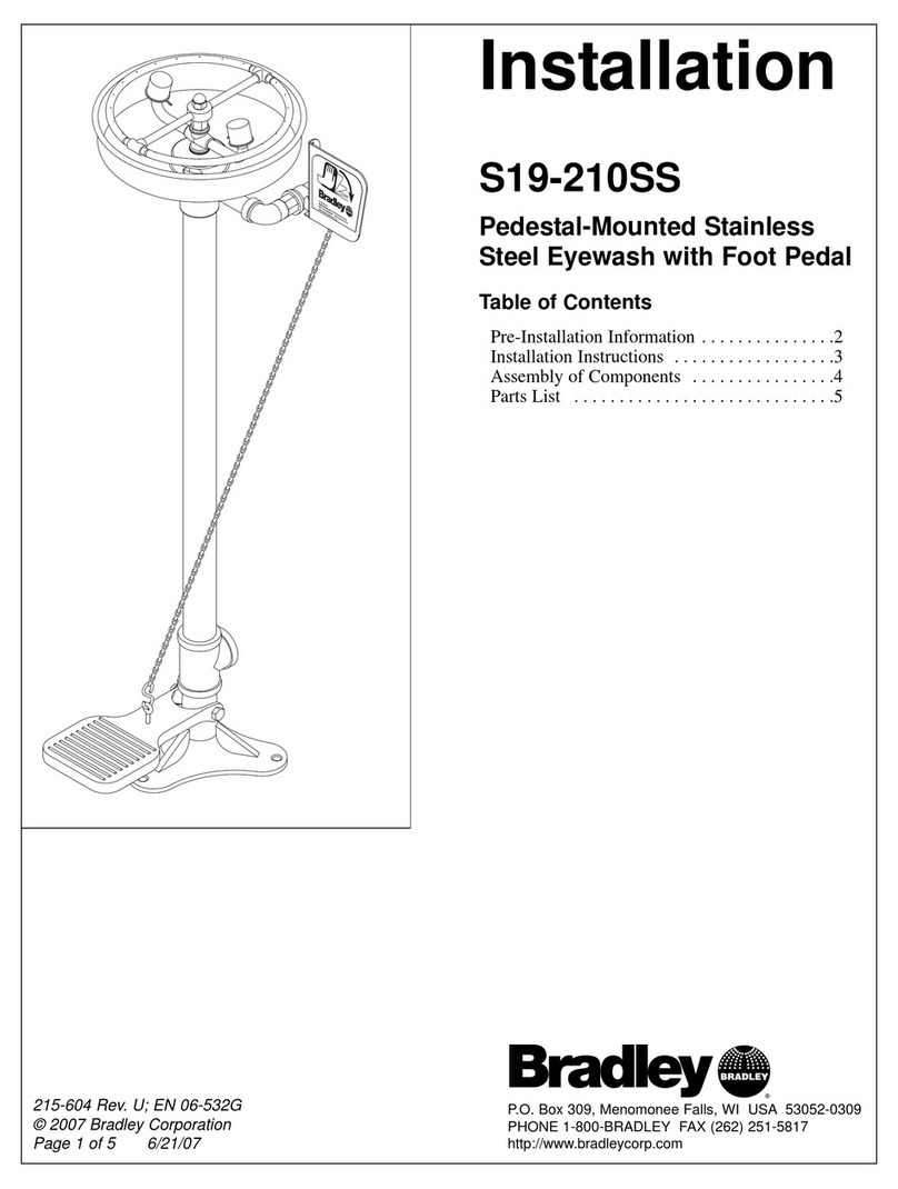 Bradley S19-210SS User manual