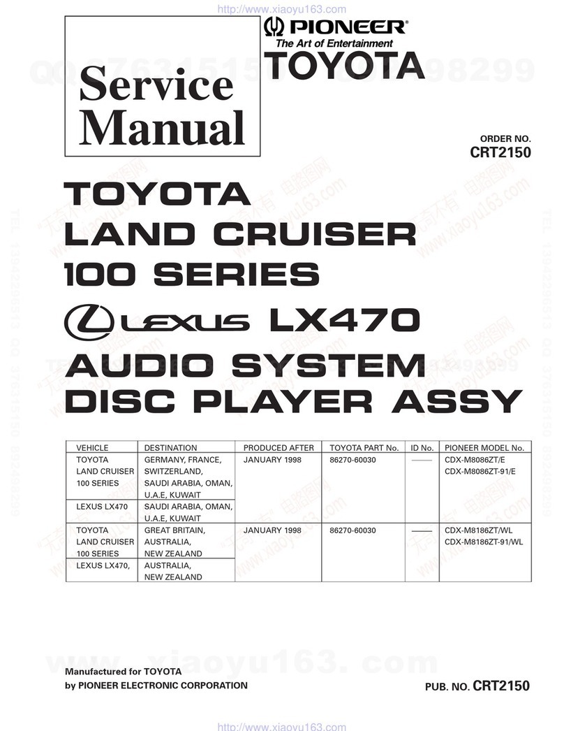 Pioneer CDX-M8086ZT/E Service manual
