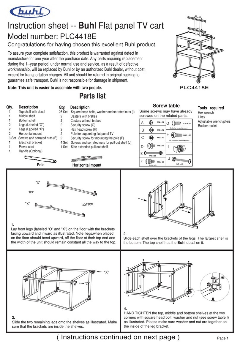 Buhl PLC4418E instruction sheet