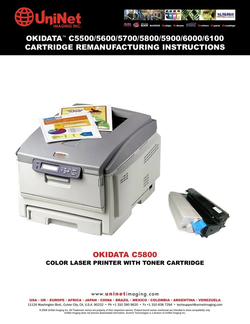Uninet OKIDATA C5500 Installation and maintenance instructions