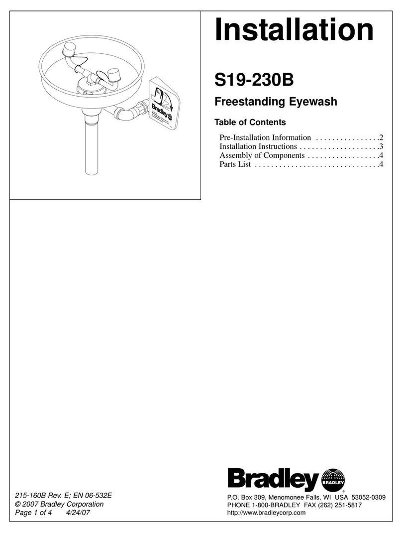 Bradley S19-230B User manual