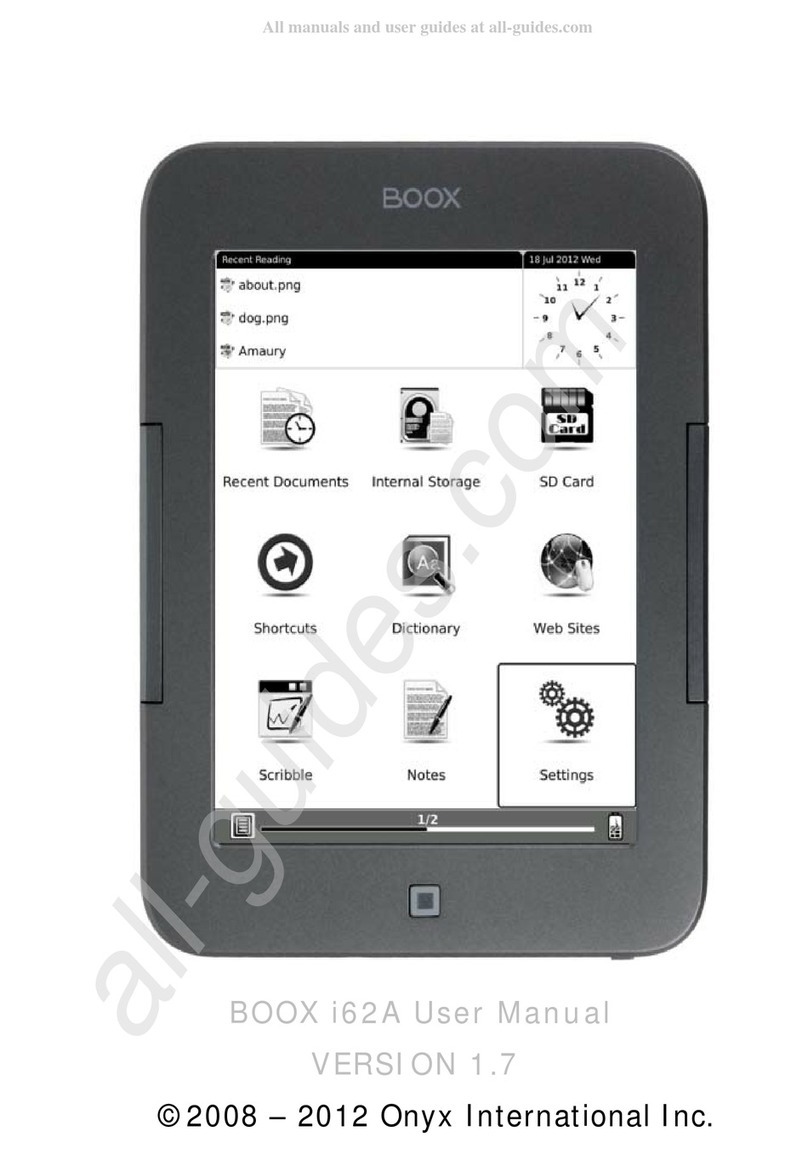 Onyx International BOOX i62A user manual