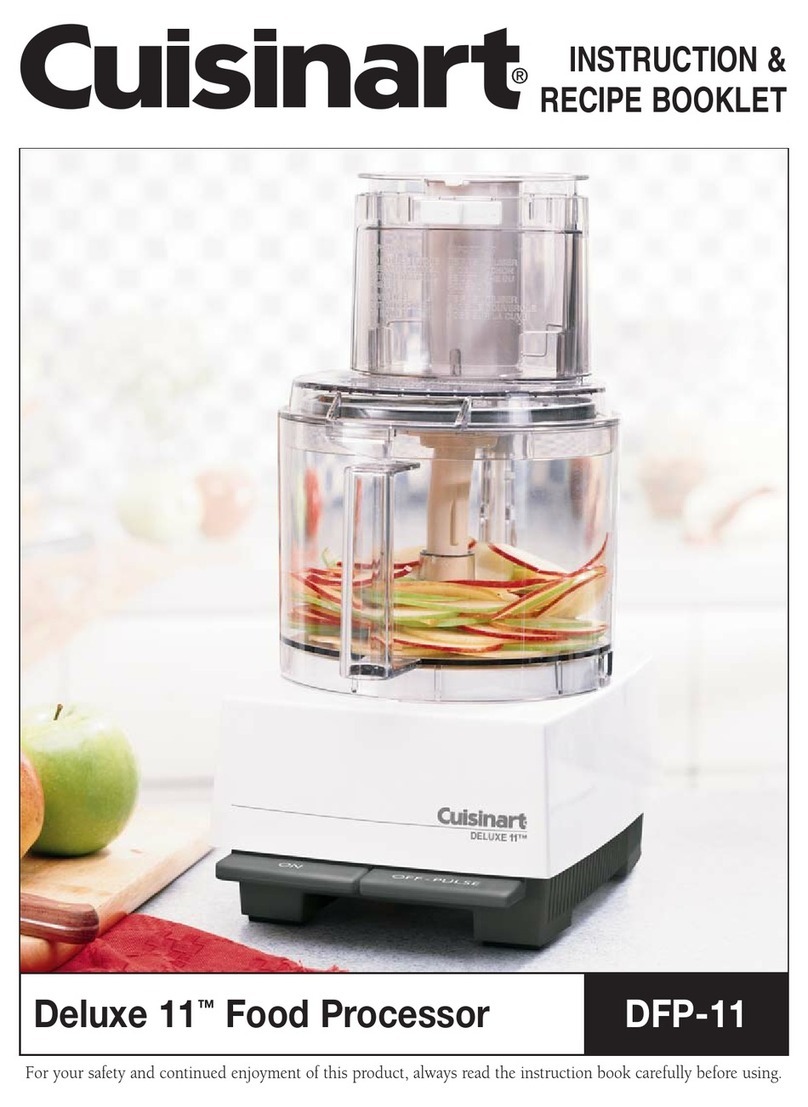 Cuisinart Deluxe 11 DFP-11 Operational manual