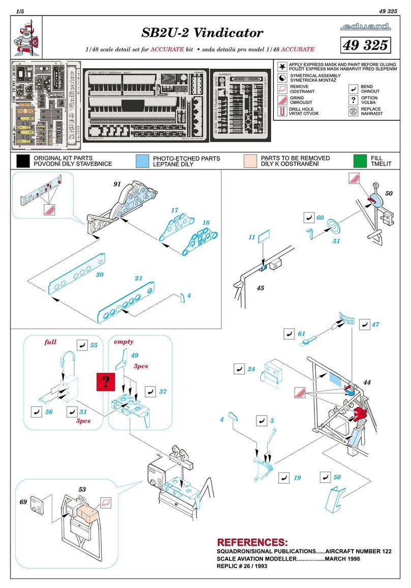 Eduard SB2 -2 Vindicator Assembly instructions