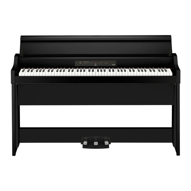 Korg G1 Use and care manual Korg G1 Use and care manual