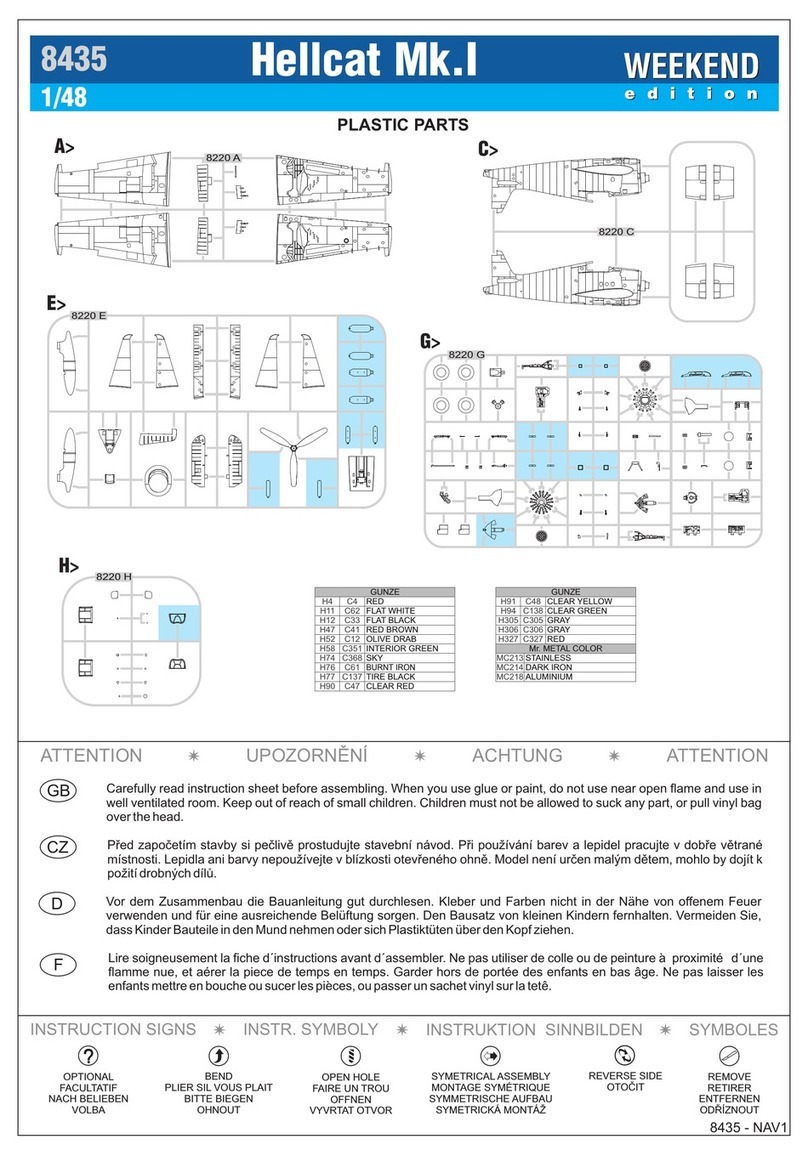Eduard Hellcat Mk.I Assembly instructions Eduard Hellcat Mk.I Assembly instructions