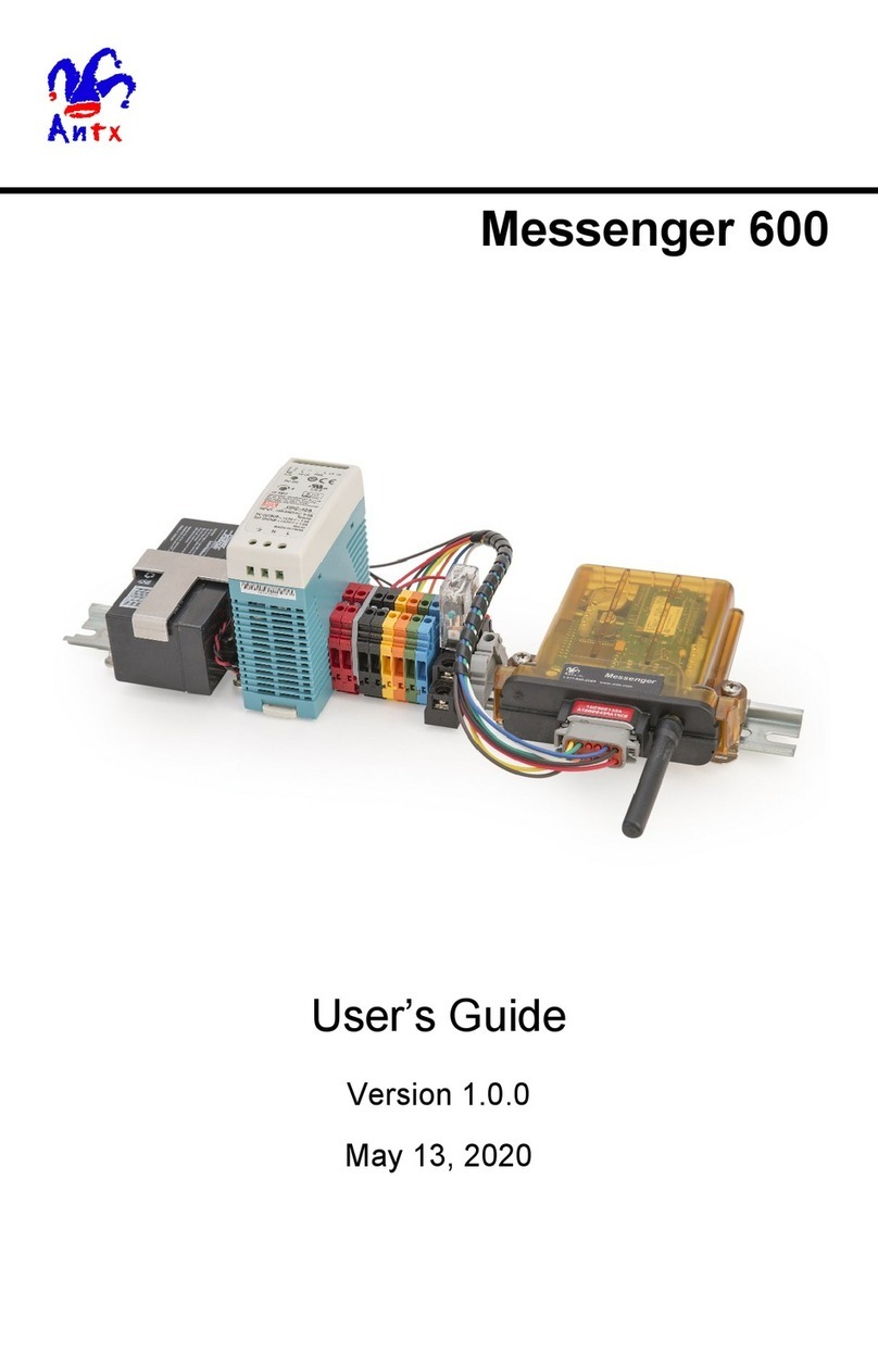 Antx Messenger 600 User manual