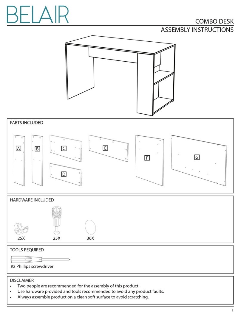 Belair COMBO DESK User manual