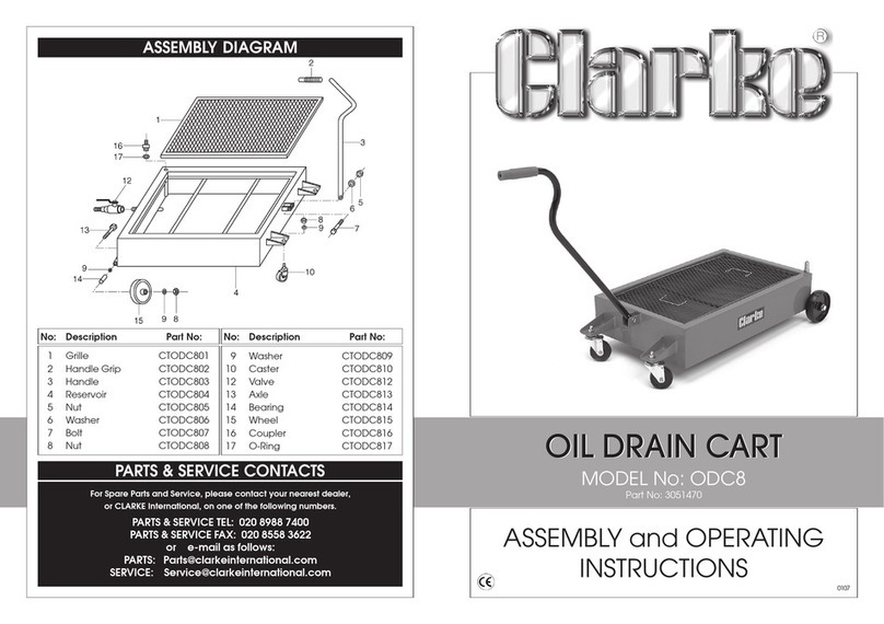 Clarke ODC8 User manual