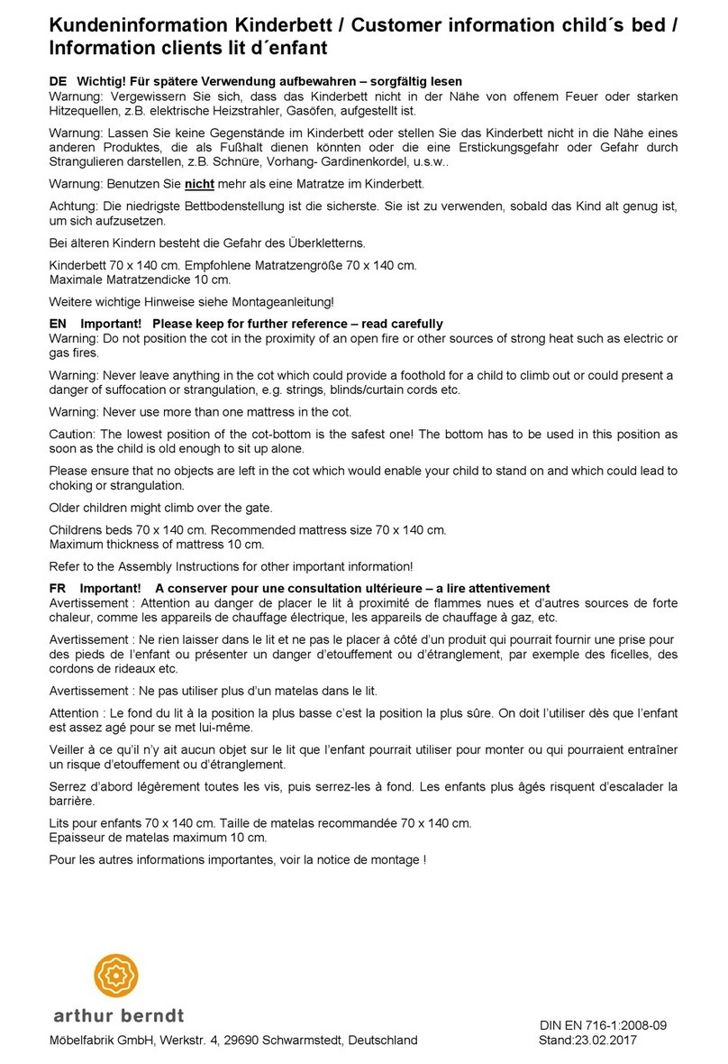 Arthur Berndt 455859-00 User manual
