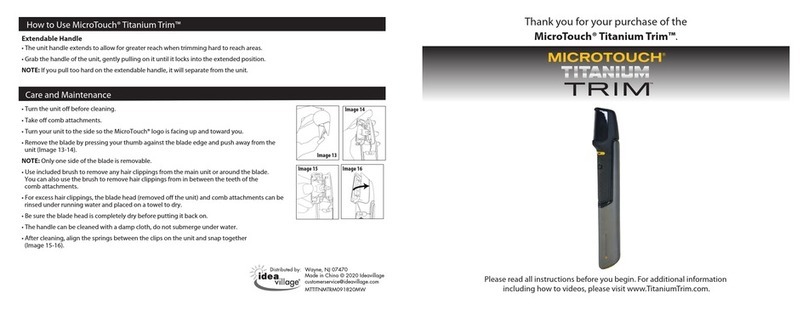 idea village MicroTouch Titanium Trim manual