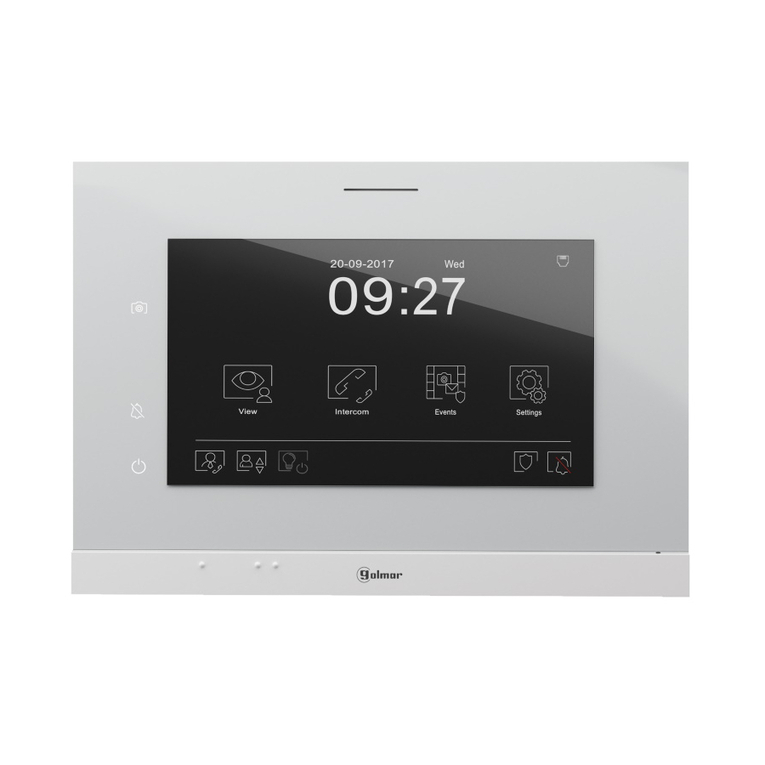 golmar Art 7 H /G2+ user manual