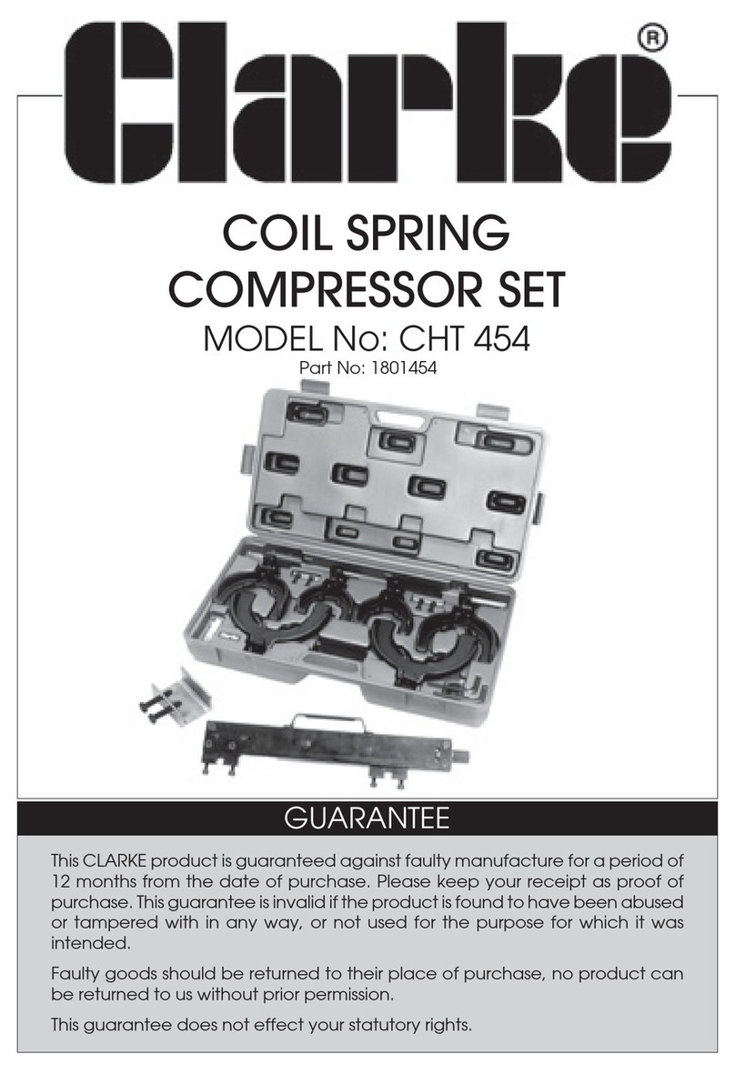 Clarke CHT 454 User manual Clarke CHT 454 User manual