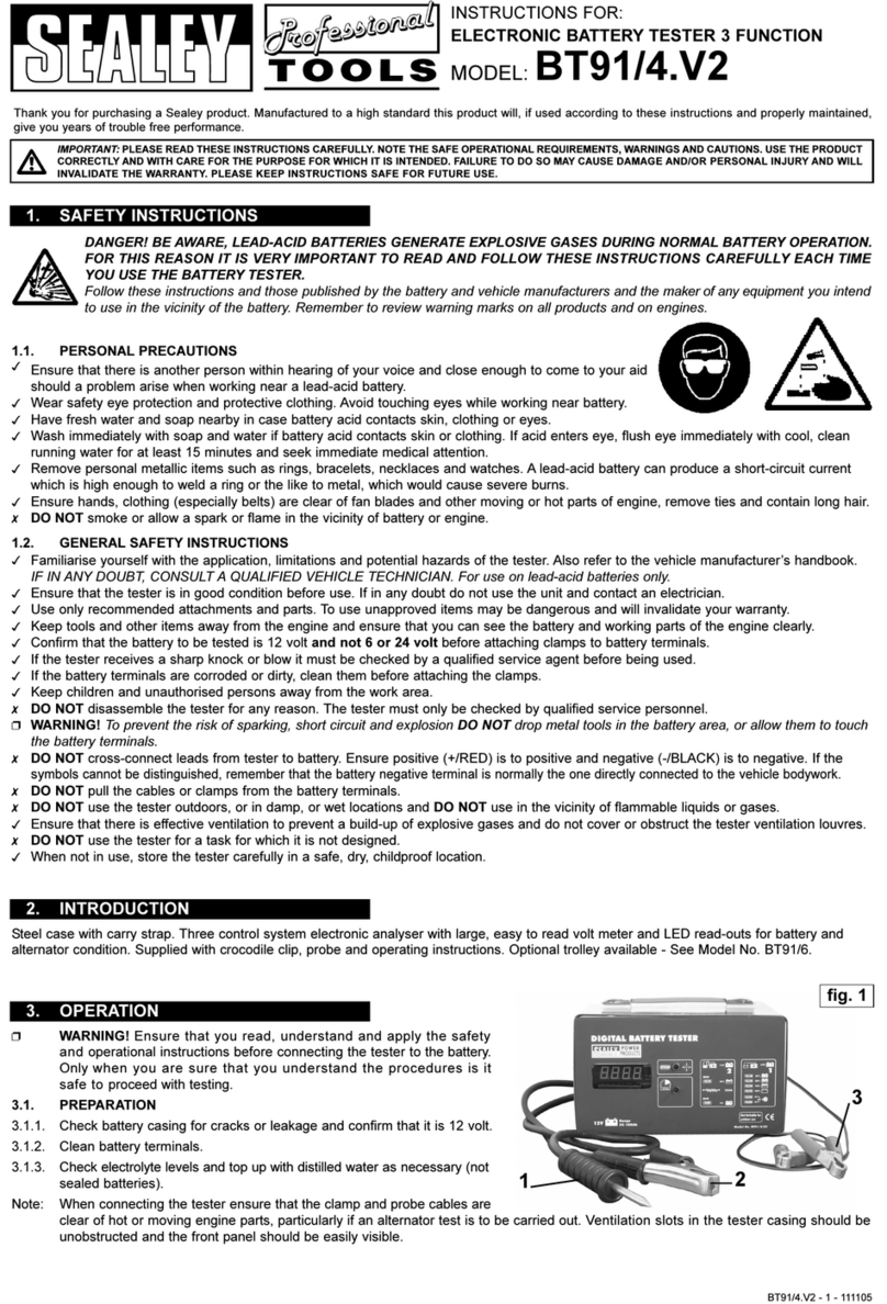 Sealey BT91/4.V2 User manual