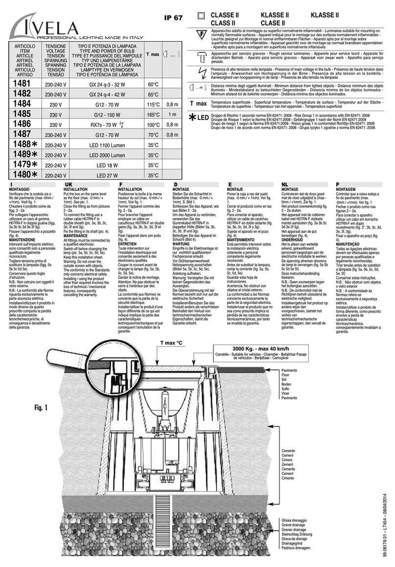 Ivela 1481 installation instructions Ivela 1481 installation instructions