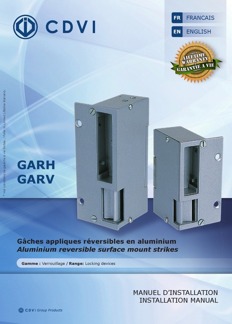 CDVI GARH User manual
