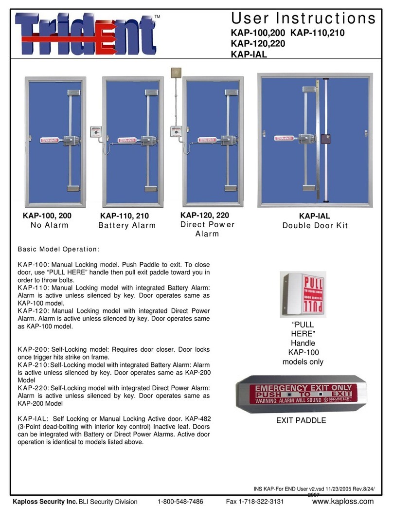 Trident KAP-100 User instructions