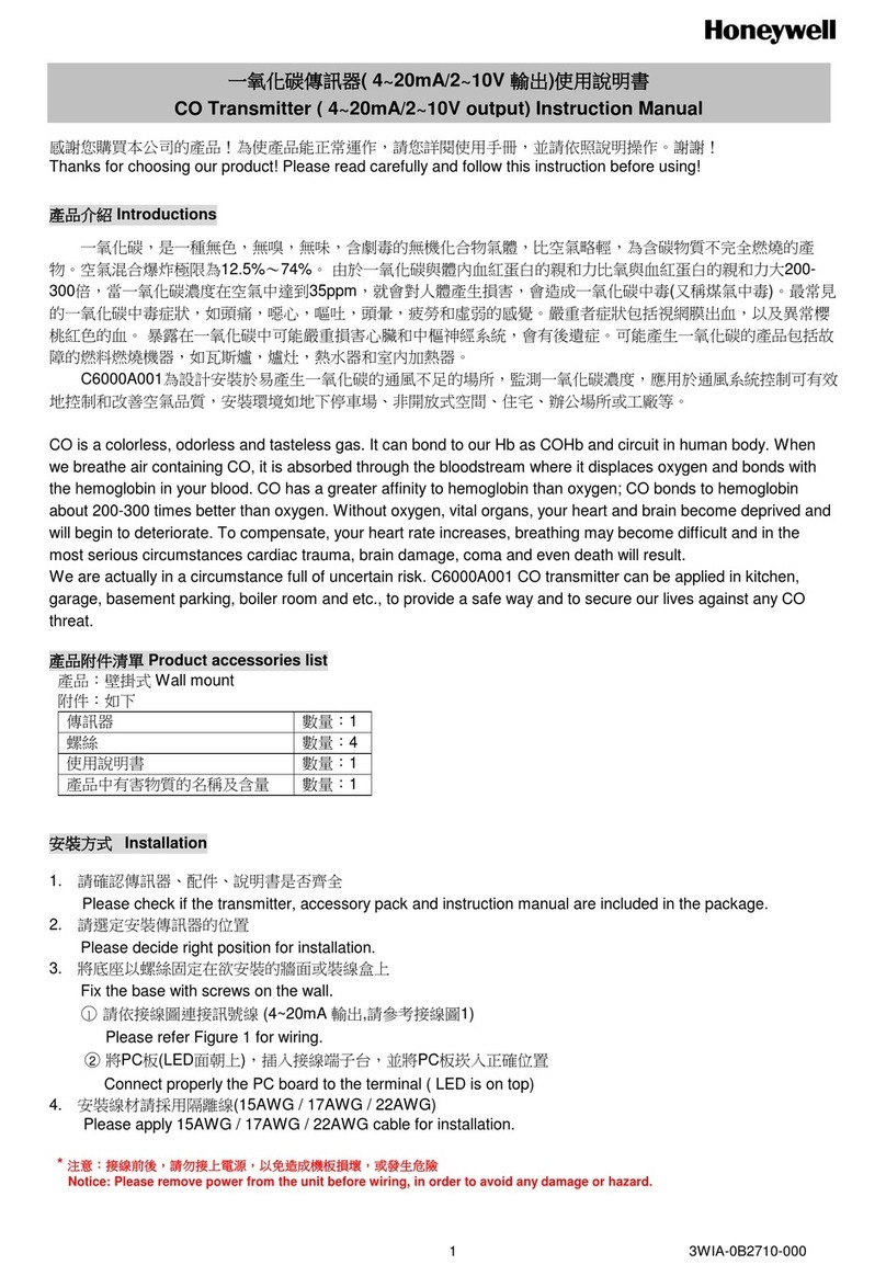 Honeywell MCE 2 User manual