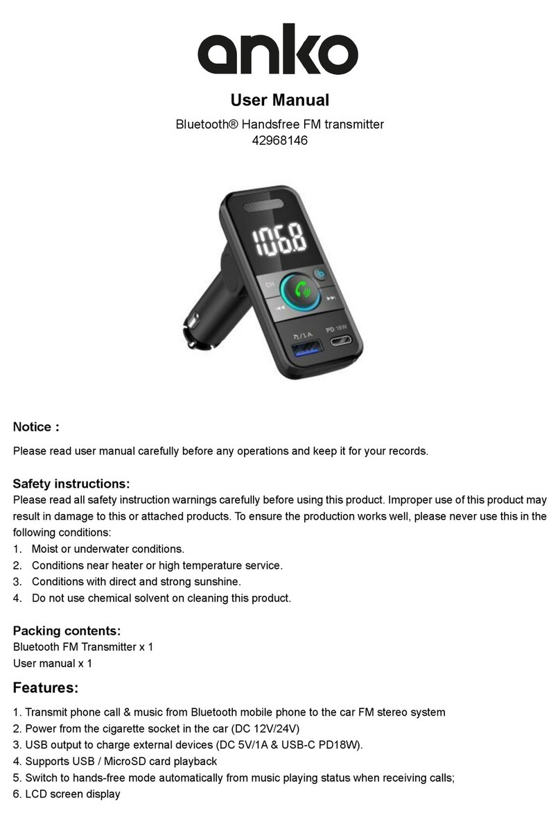 anko 42968146 User manual