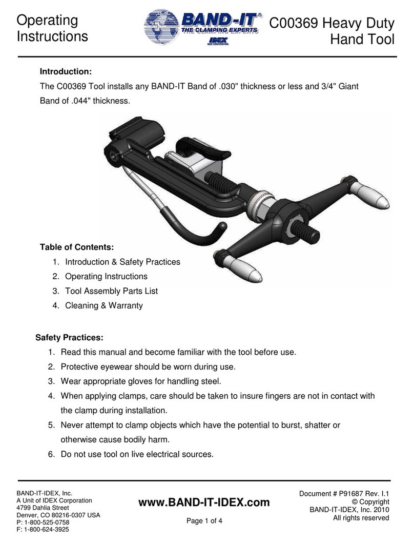 Band-it C003369 operating instructions