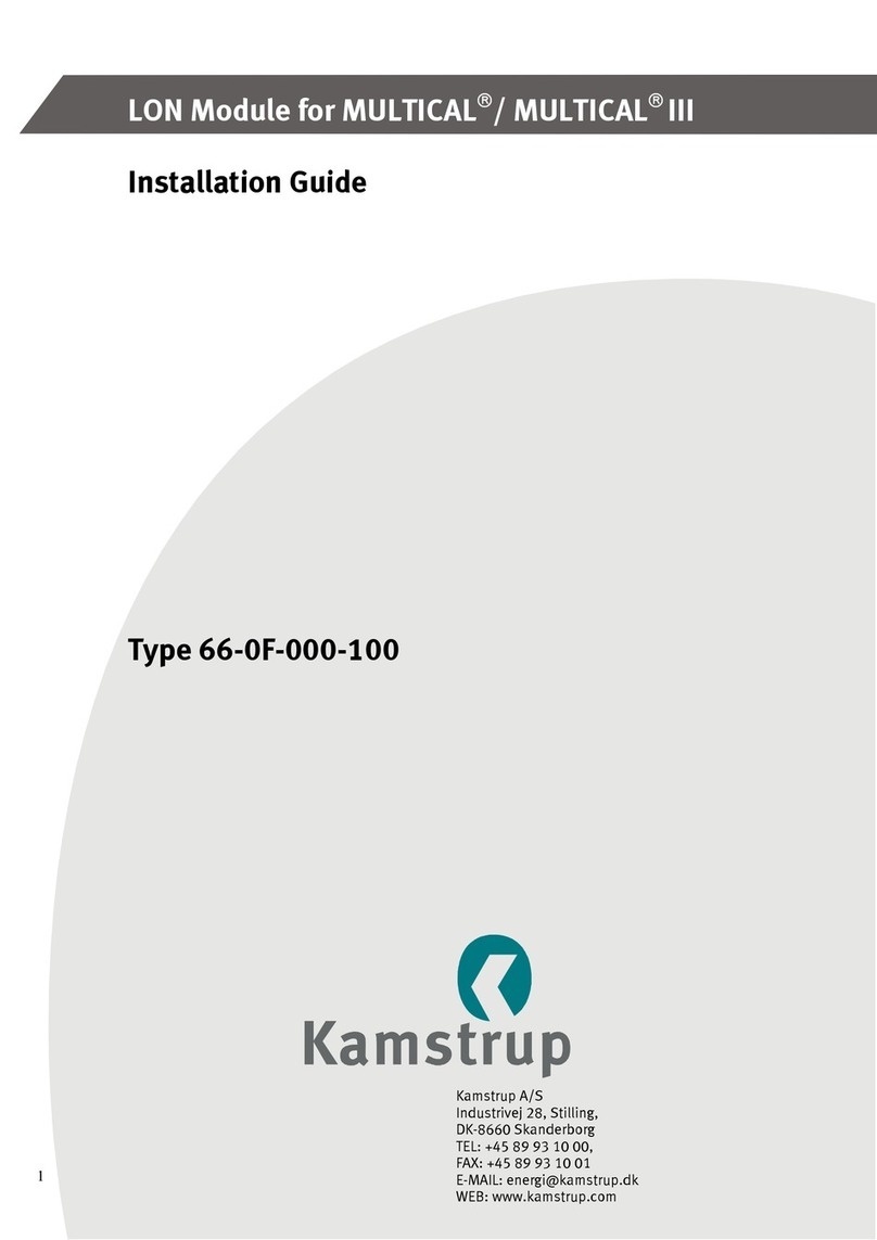 Kamstrup 66-0F-000-100 User manual