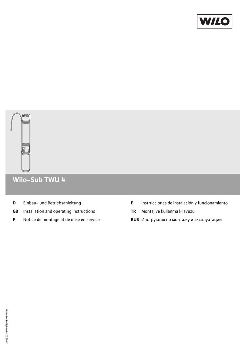 Wilo WILO-Sub TWU4-0211EM Installation and operating instructions