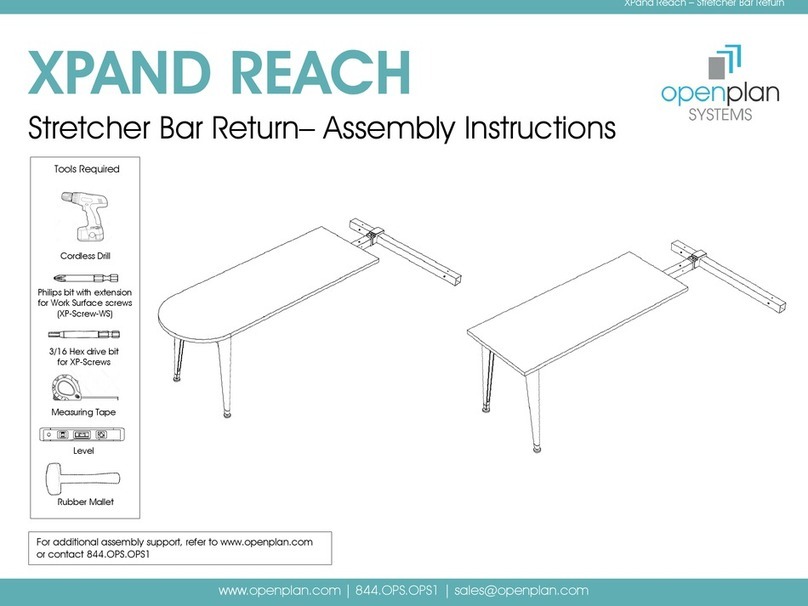 Openplan XPAND REACH Assembly instructions