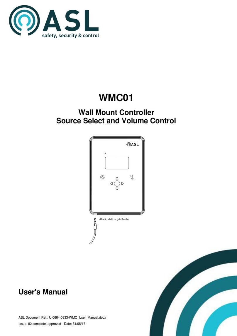 ASL INTERCOM WMC01 User manual