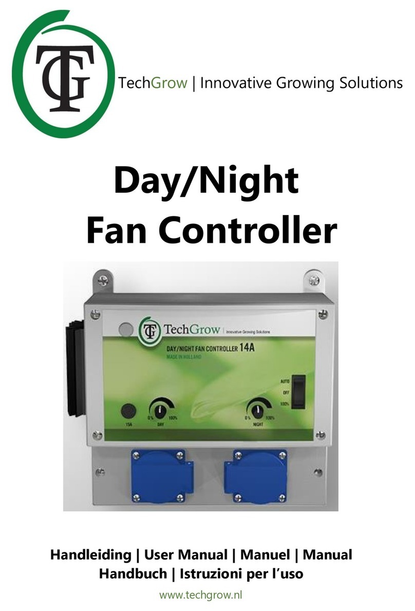 TechGrow Day/Night Fan Controller User manual