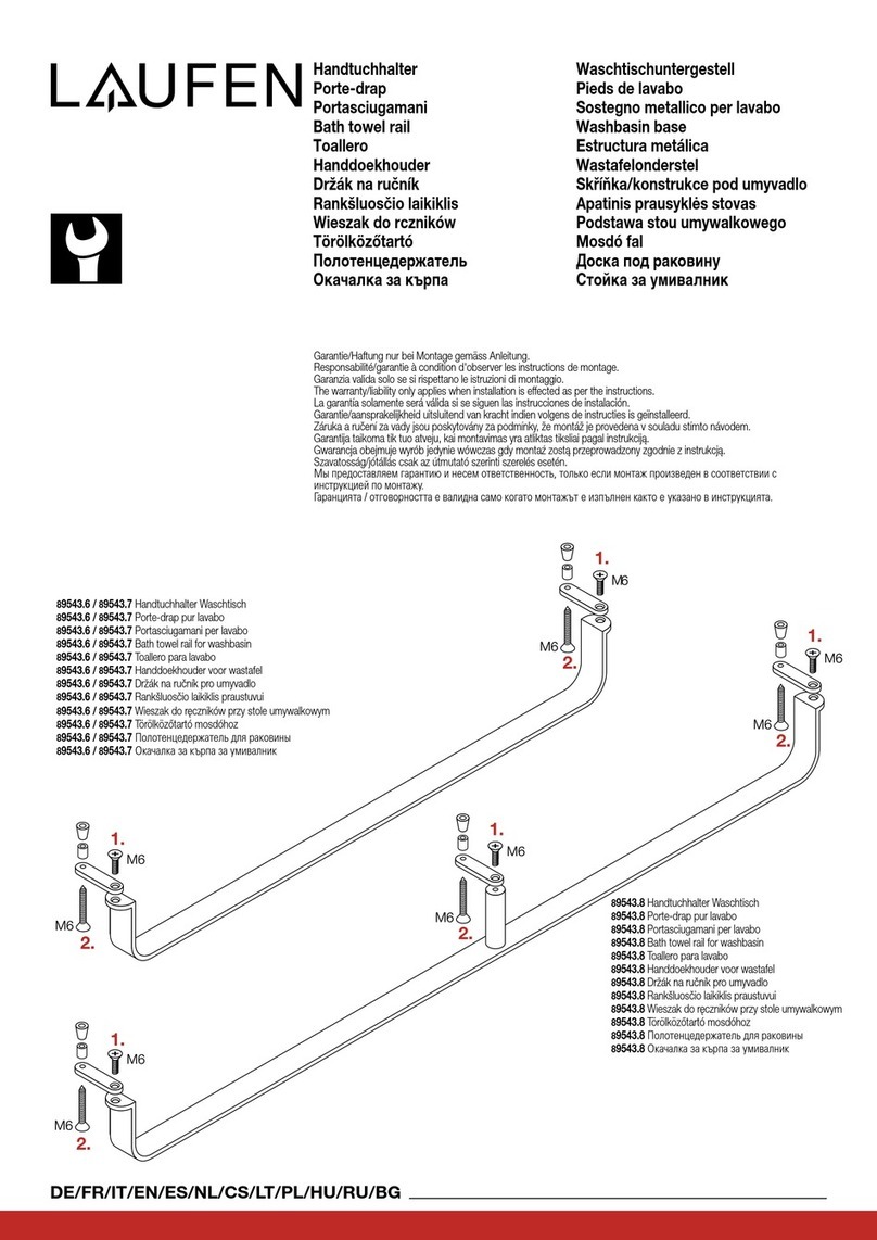 Laufen 89543.6 instructions Laufen 89543.6 instructions