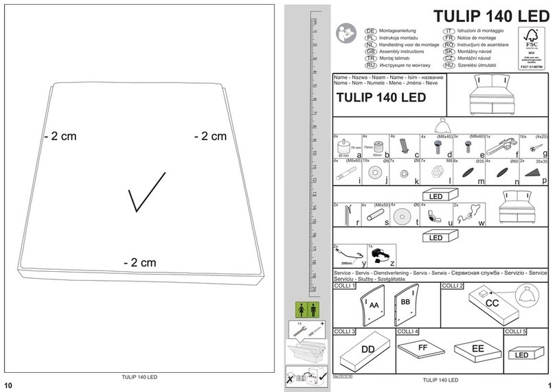 Otto TULIP 140 LED Assembly instructions Otto TULIP 140 LED Assembly instructions