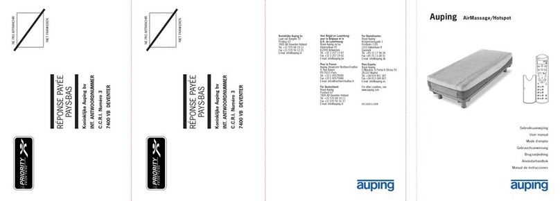 Auping AirMassage & Hotspot user manual Auping AirMassage & Hotspot user manual