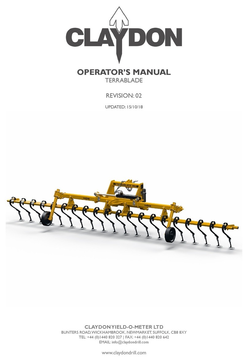 Claydon TERRABLADE Operator's manual