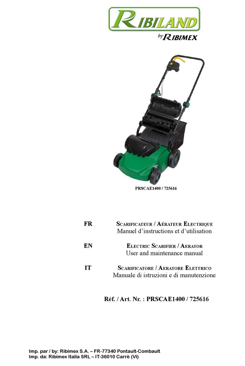 Ribimex Ribiland PRSCAE1400 User and maintenance manual
