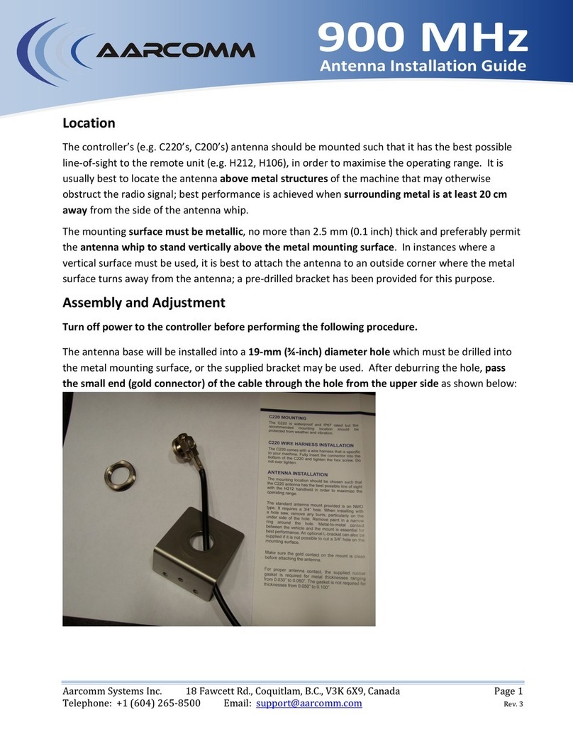 AARCOMM C220 Series installation guide