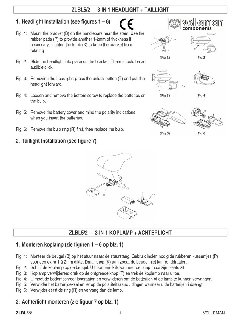 Velleman ZLBL5/2 User manual