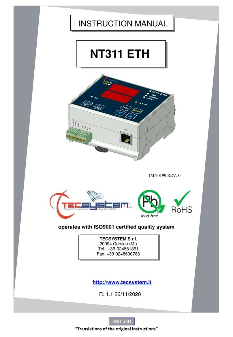 TECSYSTEM NT311 ETH User manual