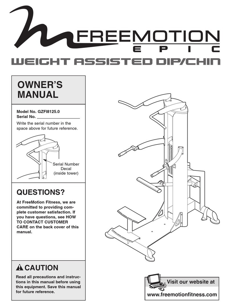 Freemotion EPIC GZFI8125.0 owner's manual