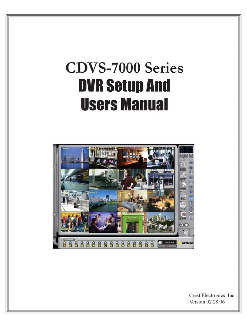 Crest Electronics CDVS-7000 User manual