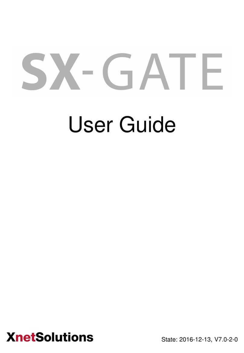 XnetSolutions SX-GATE user guide